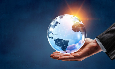 Global communication and networking. Mixed media