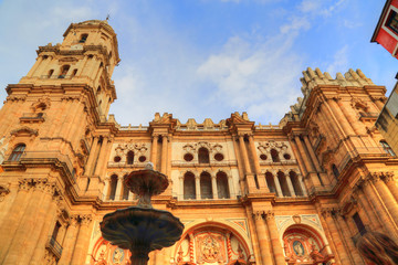 Fototapeta na wymiar Malaga Cathedral (Basílica de la Encarnacion)