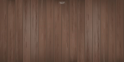 Brown wood pattern and texture background. Vector illustration.