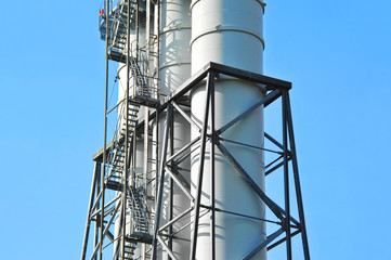 Power plant chimney