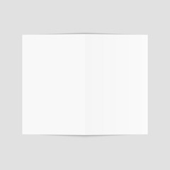 Blank of brochure, flyer, magazine or business card. Vector.