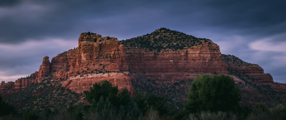 Red Rock Formations Long Exposure