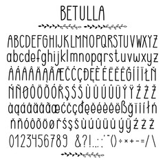 Betulla - modern rounded grotesque font