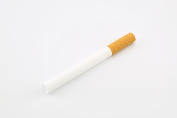 Cigarette tube. Isolated on a white background.
