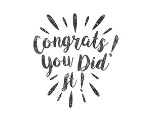 congrats alphabet typography font text image vector icon 4