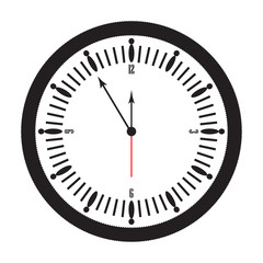 icon Modern black watch on a white background.