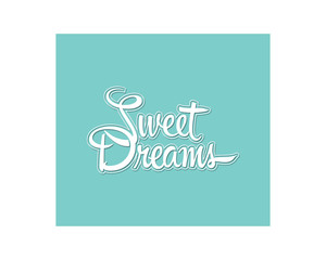 sweet dreams alphabet typography font text image vector icon 3