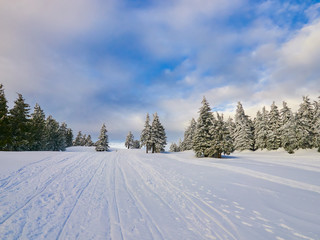 Winter Landscape in Madaras, Harghita, Romania
