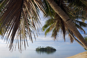 Taakoka islet Muri Lagoon Rarotonga Cook Islands