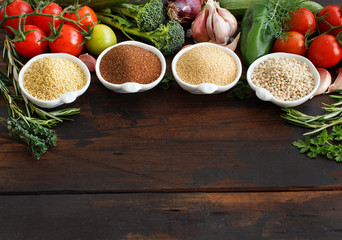Gluten free grains and vegetables