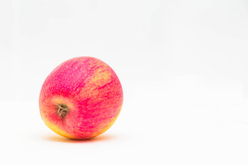 red apple on a white background