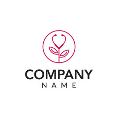 Beauty clinic vector logo icon illustration
