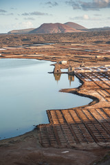 Il complesso delle Salinas de Janubio a Lanzarote, Isole Canarie