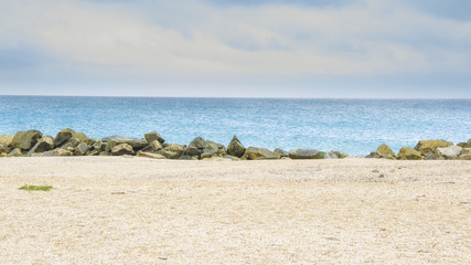beautiful yellow sandy beach