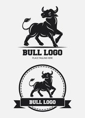 Bull icon design template