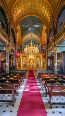 Fototapeta premium Bulgarian St. Stephen Church (Iron Church) in Golden Horn, Istanbul, Turkey