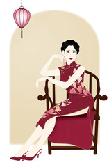 China Beautiful retro girl_5