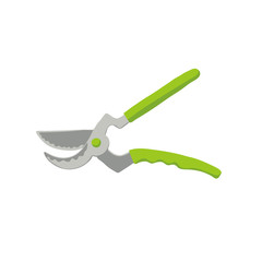 Detailed garden pruners, isolated on white