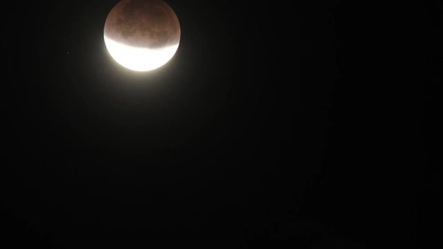Time lapse of a partial lunar eclipse that occurred on December 10, 2010 in Oak View, California.