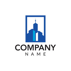 Construction vector logo icon illustration
