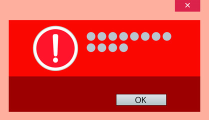 Error message window 6