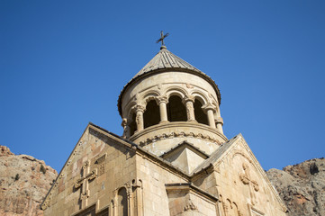 Fototapeta na wymiar Burtelashen church of the medieval Christian monastery of Noravank in Armenia