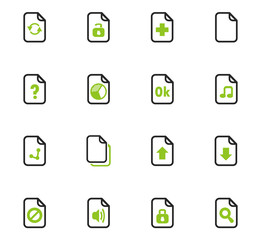 Documents icons set