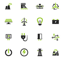 Electricity icon set