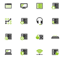 Security and protection icons set