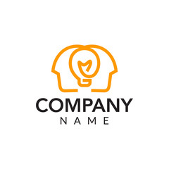 Knowledge vector logo icon illustration
