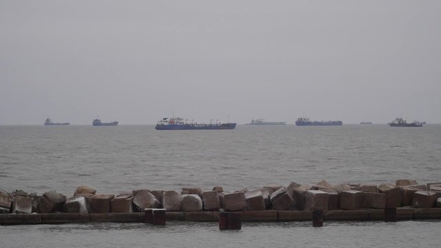 ships in the roadstead