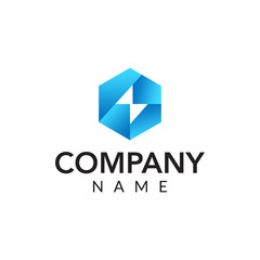Fototapeta premium Electrical vector logo icon illustration 