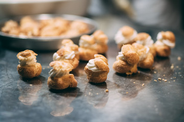 Making of delicious italian pastries from Puglia region