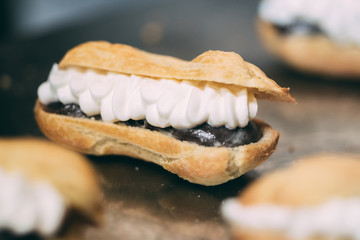 Making of delicious italian pastries from Puglia region