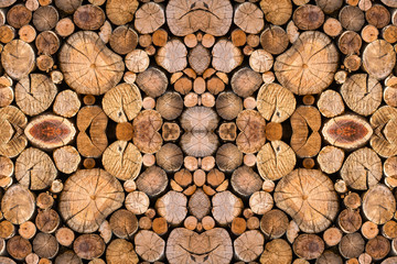 Colorful pattern of wood surface for background.