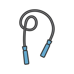 Jump rope color icon