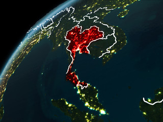 Night over Thailand