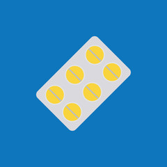 MEDICINE PILLS FLAT ICON