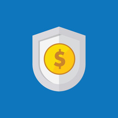 MONEY PROTECTION FLAT ICON