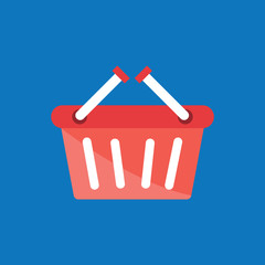 SHOPPING BASKET FLAT ICON