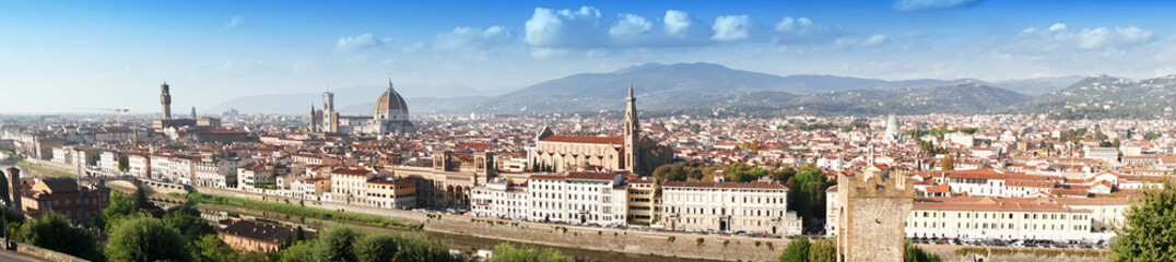 Fototapeta na wymiar Panoramic view of the Florence, Italy, Toscana
