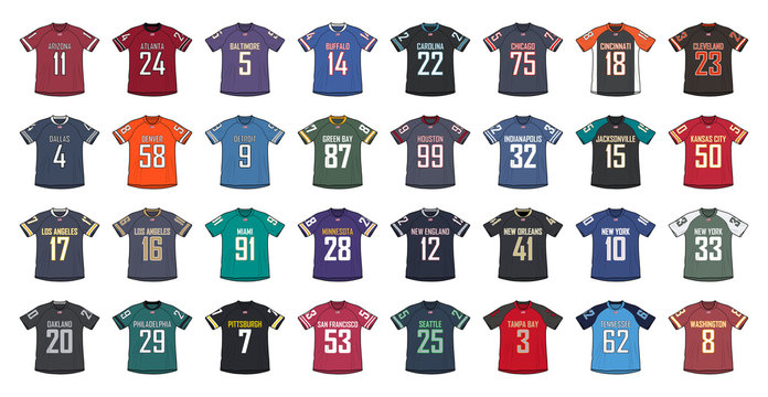 As oppakken wasmiddel American Football Jersey Template Images – Browse 3,938 Stock Photos,  Vectors, and Video | Adobe Stock