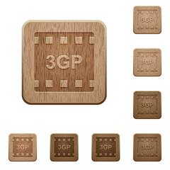 3gp movie format wooden buttons