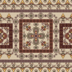 Seamless pattern with ancient greek ornament. Traditional ethnic background. Vintage vector illustration