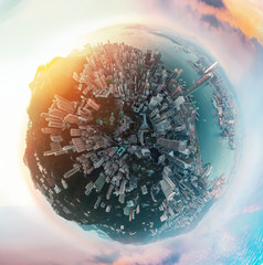 Panorama Hong Kong City