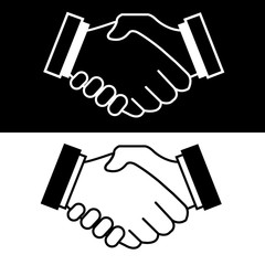 Handshake icon, logo