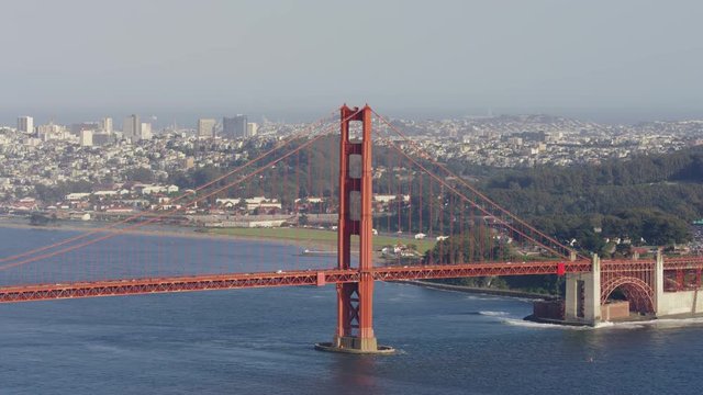 The south pillar of the Golden Gate Bridge
