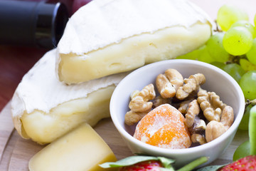 Snacks with wine