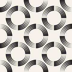 Vector seamless pattern. Modern stylish abstract texture. Repeating geometric tiles
