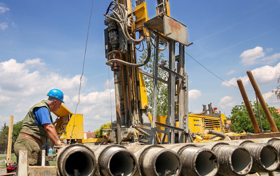 Geothermal Drilling Rig Workers